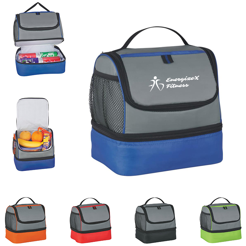 Insulated Lunch Bag with Two Compartments