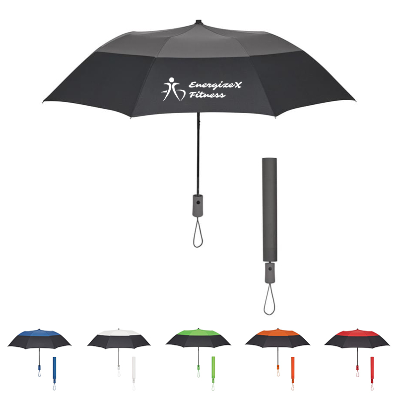 46" Arc Foldable Umbrella with Automatic Open Mechanism