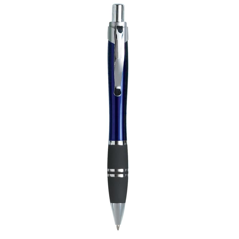 Medium Point Silver Plunger Pen