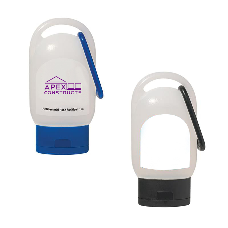 1 Oz. Compact Sanitizer with Carabiner