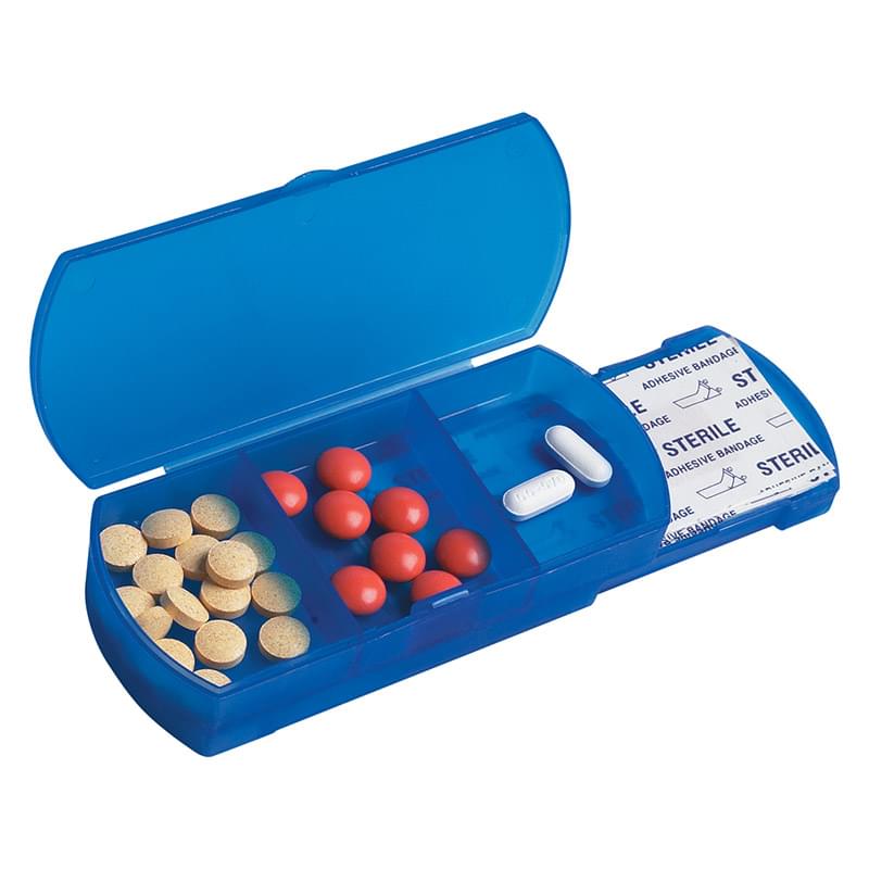 Portable Pill Holder and Bandage Dispenser