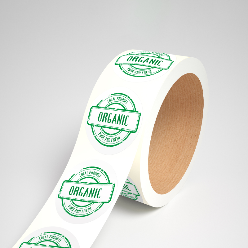 Clear Roll Labels 8x8