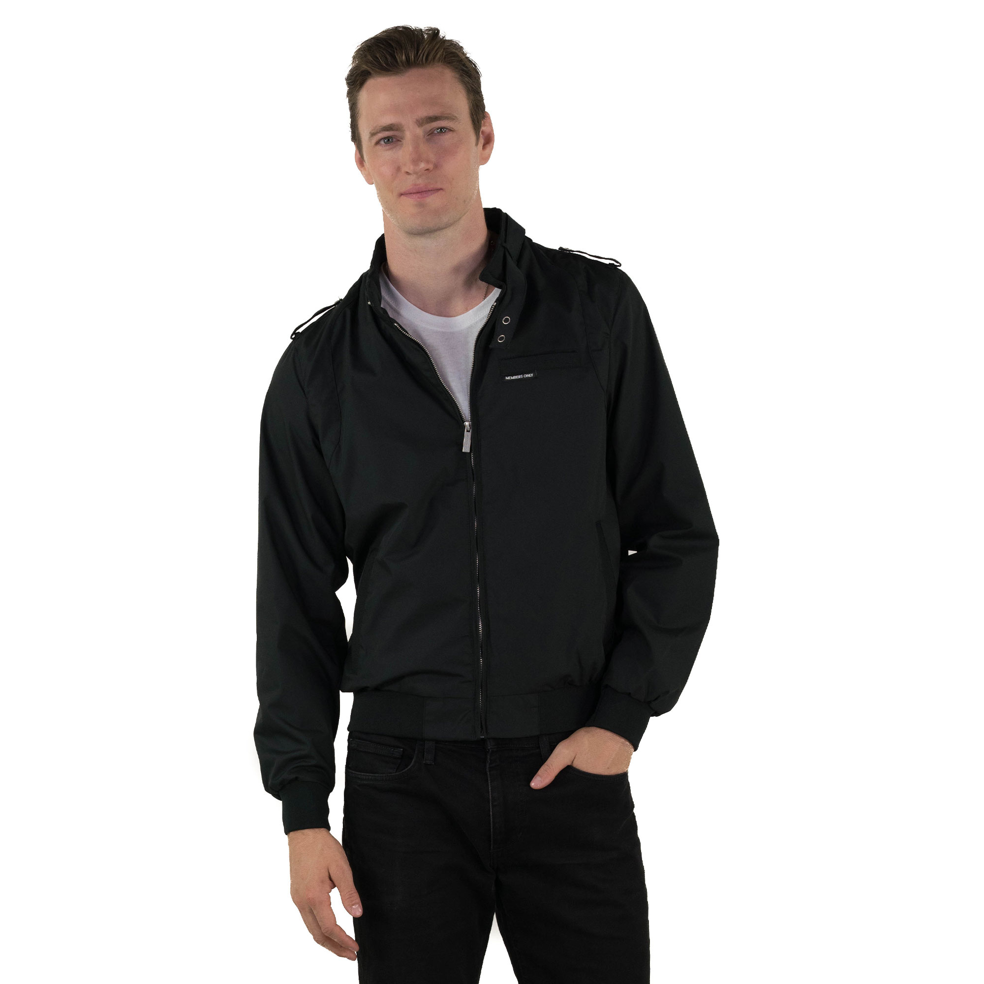 MEMBERS ONLY Men's Classic Iconic Racer Jacket (Slim Fit)