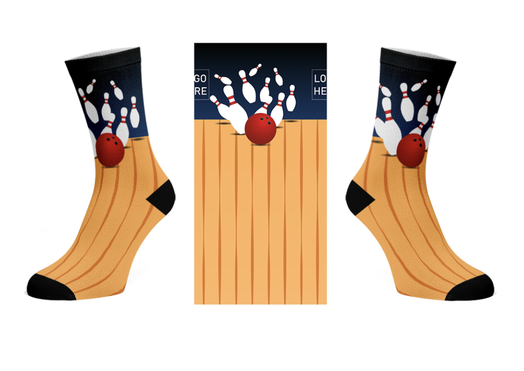 Athletic Crew Sock with DTG Printing
