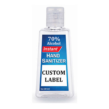 1 Oz. Rectangle Anti-Bacterial Hand Sanitizer (61% Alcohol)