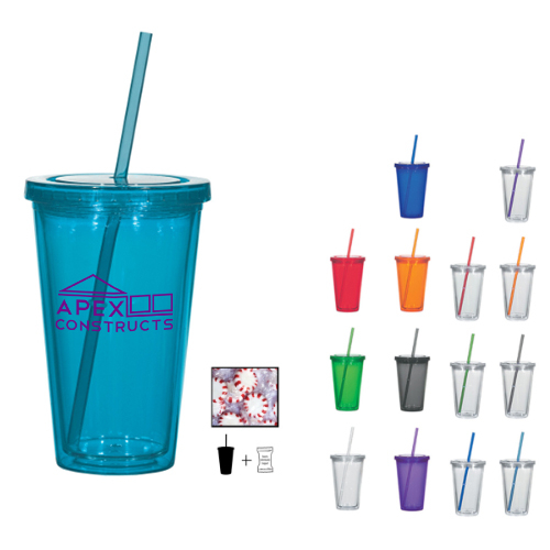 16 oz. Double Wall Tumbler With Conversation Hearts