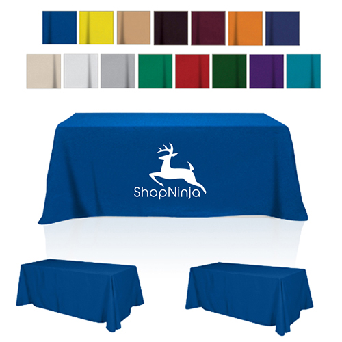 Flat 3-Sided Table Cover for 8' Standard Table