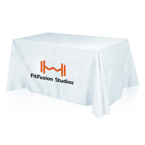 Branded Table Cover designed with Dye Sublimation Process