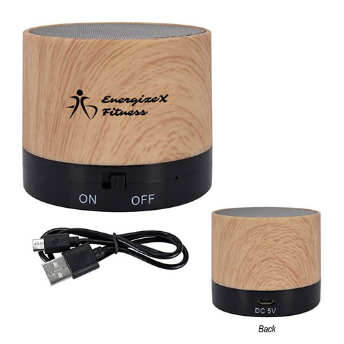 Allegro Wood Grain Wireless Speaker