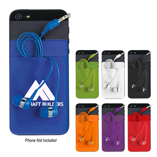 Attachable Card and Earpiece Holder