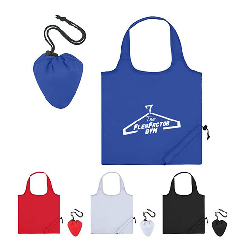 Foldaway Tote Bag With Antimicrobial Additive