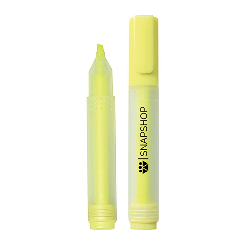 Highlighter with Frosty Barrel Design - Fade and Waterproof ink