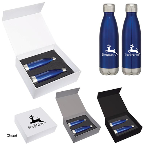 Gift Box with 16 Oz. Stainless Steel Bottles