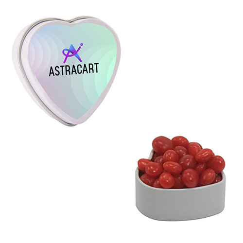 Small Heart Tin - Signature Peppermints, Red Hots, Gum
