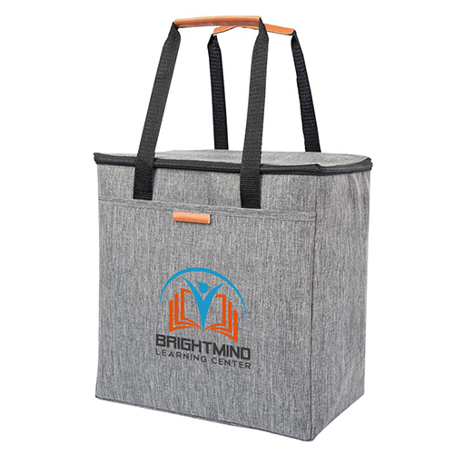 Polyester Heathered Cooler Tote Bag