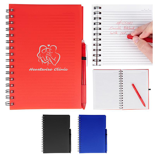 Spiral Notebook With Erasable Pen