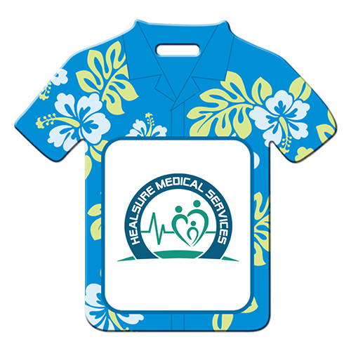 Stock Hawaiian Shirt Luggage Tag