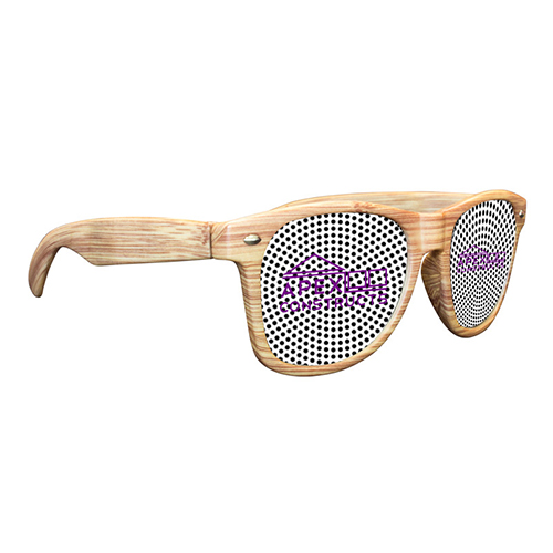 Full Color Light Wood Tone Miami Sunglasses