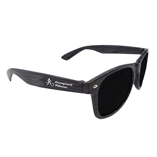 Full Color Charcoal Wood Tone Miami Sunglasses