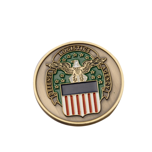 1.5" Brass 4 Colors 2 Sided Challenge Coins