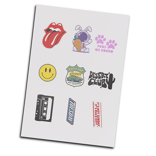Custom Sticker Sheets Gloss