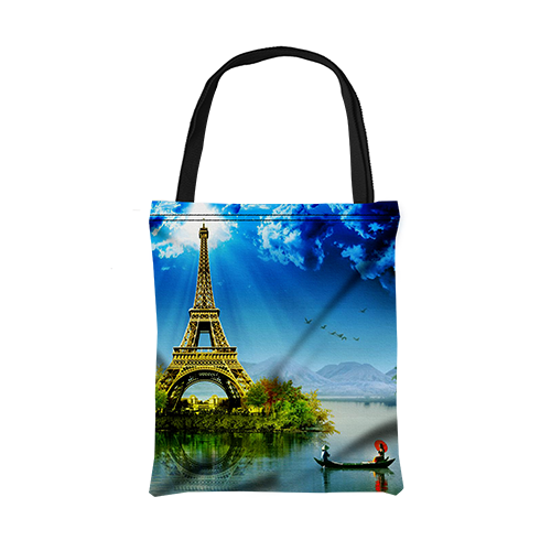14" x 16" Full Color Polyester Tote Bag 