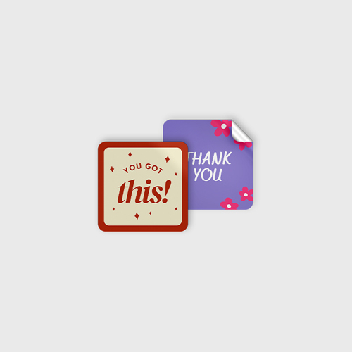 Rounded Corner Stickers 2x2